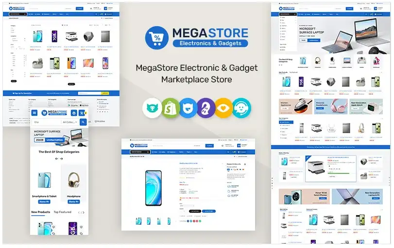 Megastore – Electronics & Gadgets Marketplace Store Theme for Shopify