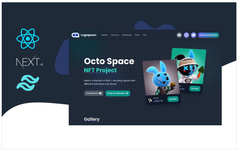 React NFT Project Landing Page