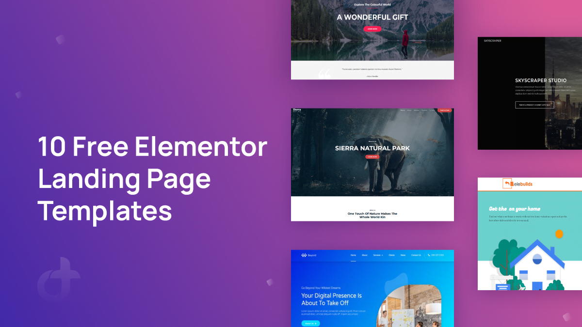 Elementor Landing Page Website Templates