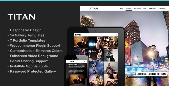 Photography WordPress | Titan for Photography