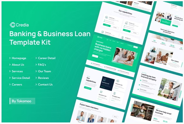 Credia | Banking & Business Loan Elementor Template Kit