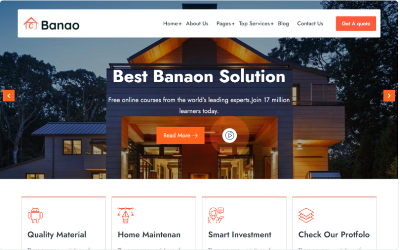 Banao – Real Estate WordPress Theme