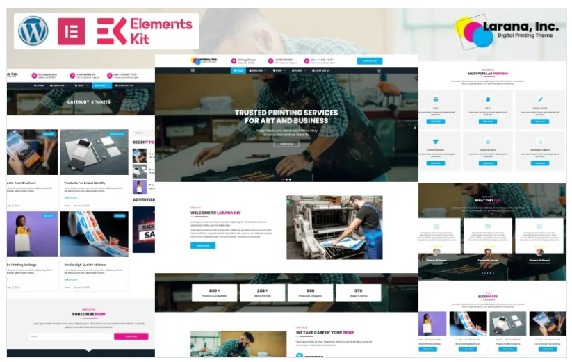 Larana Inc – Digital Printing WordPress Theme
