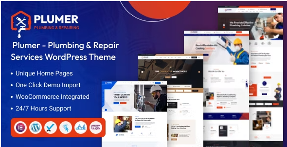 Plumer – Plumbing & Repair Services WordPress Theme