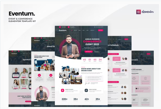 Eventum – Event & Conference Elementor Template Kit