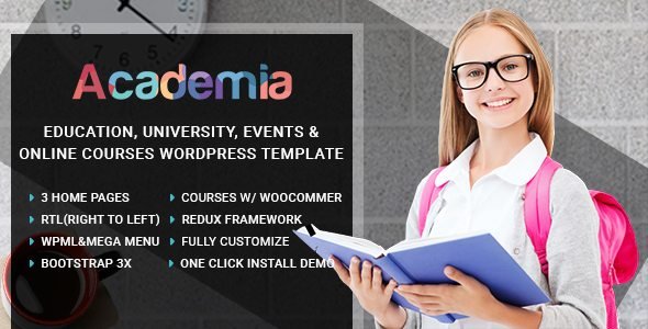 Academia – Education Center WordPress Theme