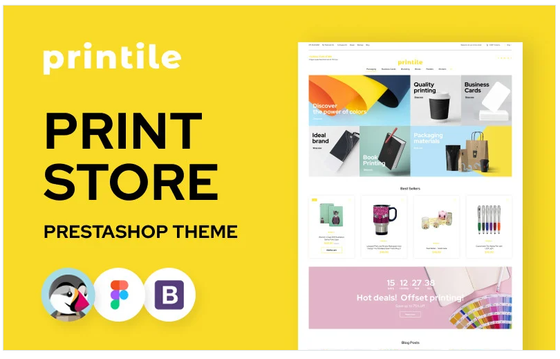 Printile – Print Shop Ecommerce Template PrestaShop Theme