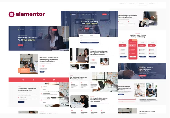 Akunta – Business Finance & Accounting Services Elementor Template Kit