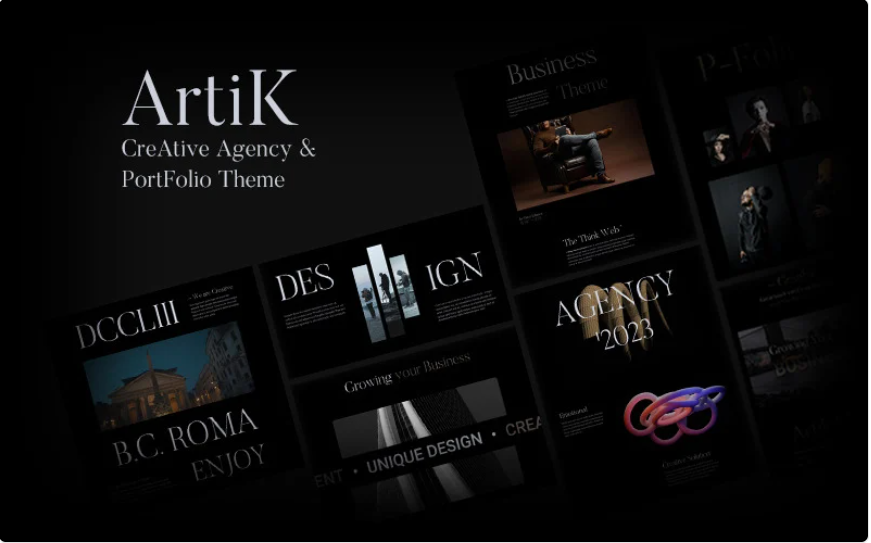 Artik – HTML5 Creative Agency & Portfolio Template Website Template