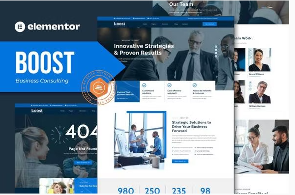 Boost – Business Consulting Elementor Template Kit