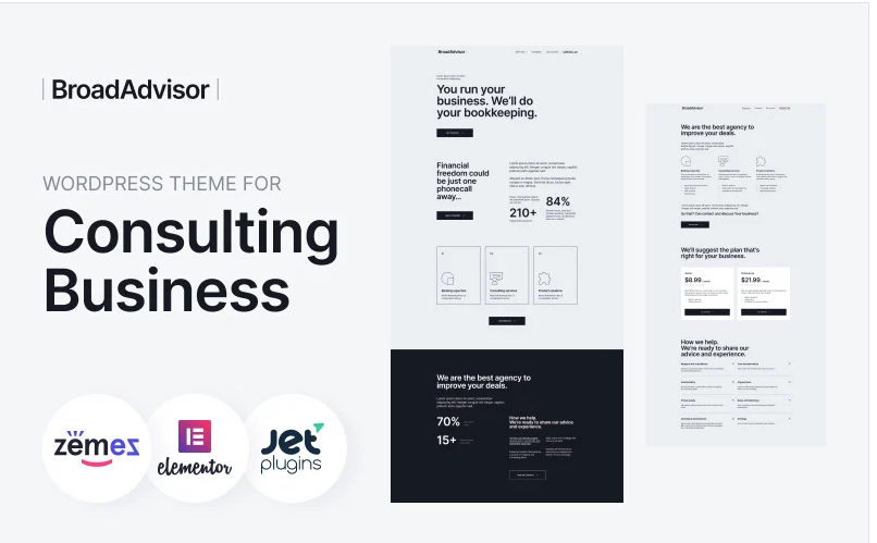 BroadAdvisor – WordPress Theme for Consulting Business