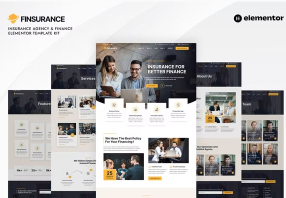 Finsurance – Insurance Agency & Finance Template Kit