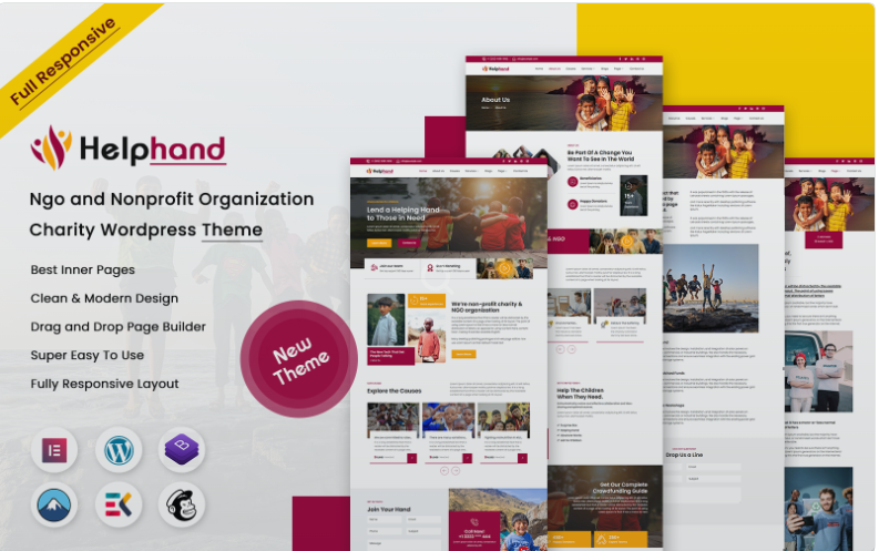 Helphand – NGO and Nonprofit Organization Charity WordPress Theme