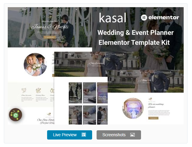 Kasal – Wedding & Event Planner Elementor Template Kit