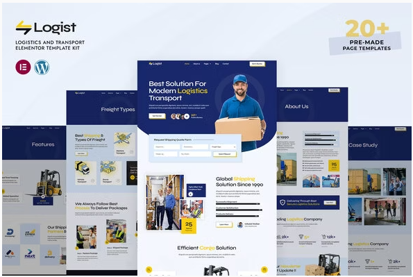 Logist – Logistics And Transport Elementor Pro Template Kit