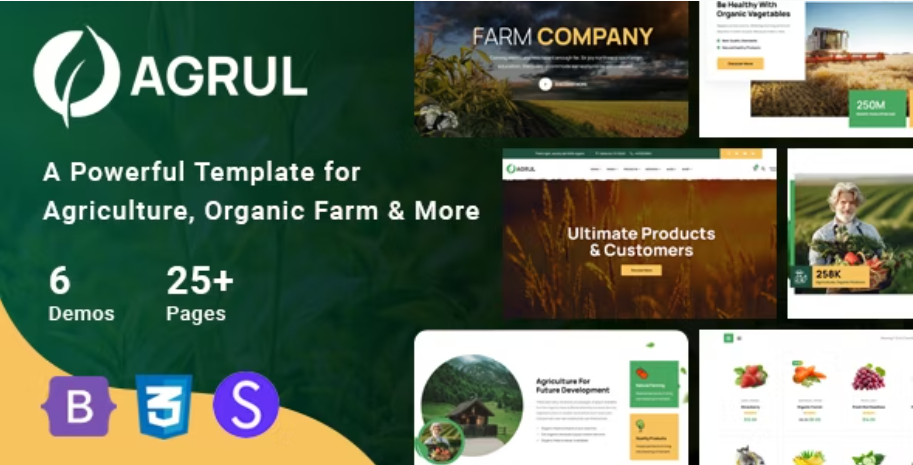 Organic Farm Agriculture Template