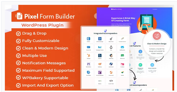 Pixel – WordPress Form Builder Plugin & Autoresponder