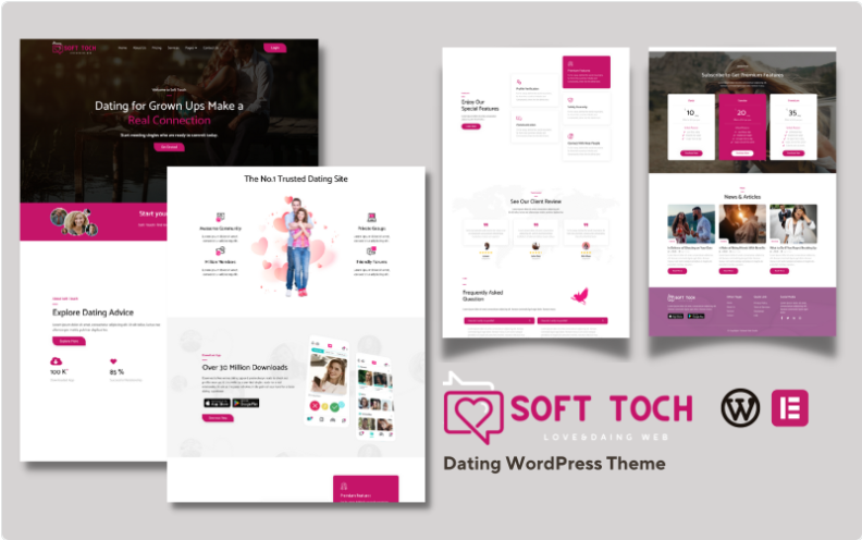 Soft Touch – Dating & Love WordPress Theme