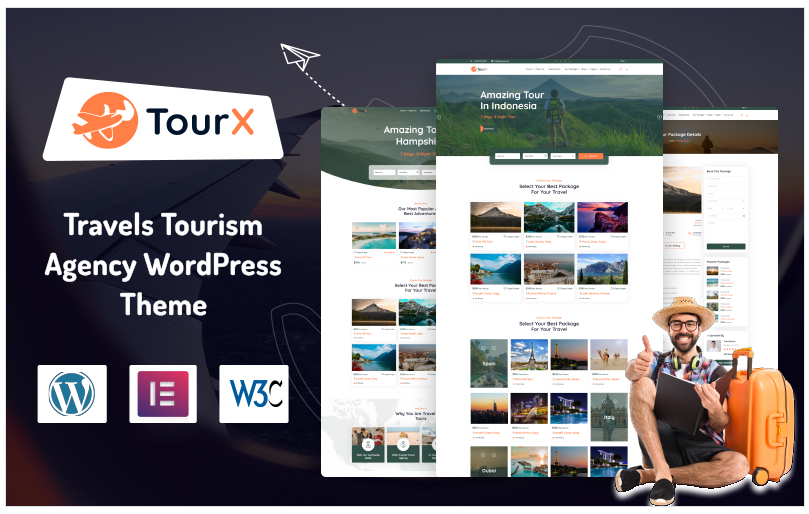 TourX – Travels Tourism Agency WordPress Theme