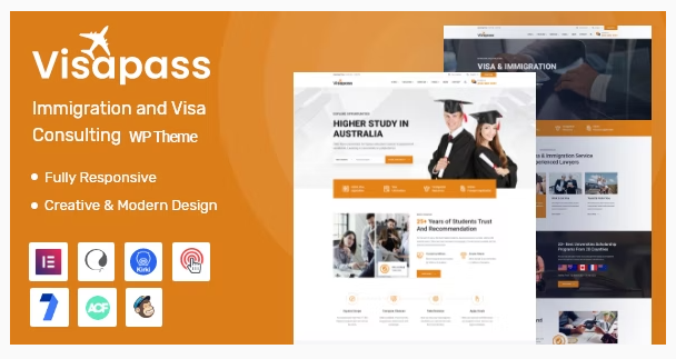 Visapass – Immigration Consulting WordPress Theme