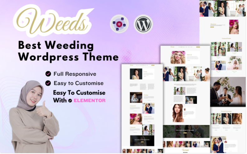 Weeds-Wedding Photography- WordPress Theme WordPress Theme