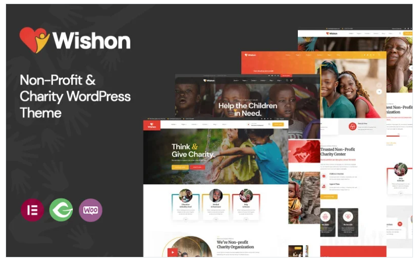 Wishon – Non-Profit & Charity WordPress theme