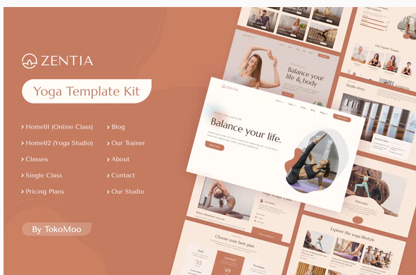 Zentia-Yoga-Teacher-Studio-Elementor-Template-Kit