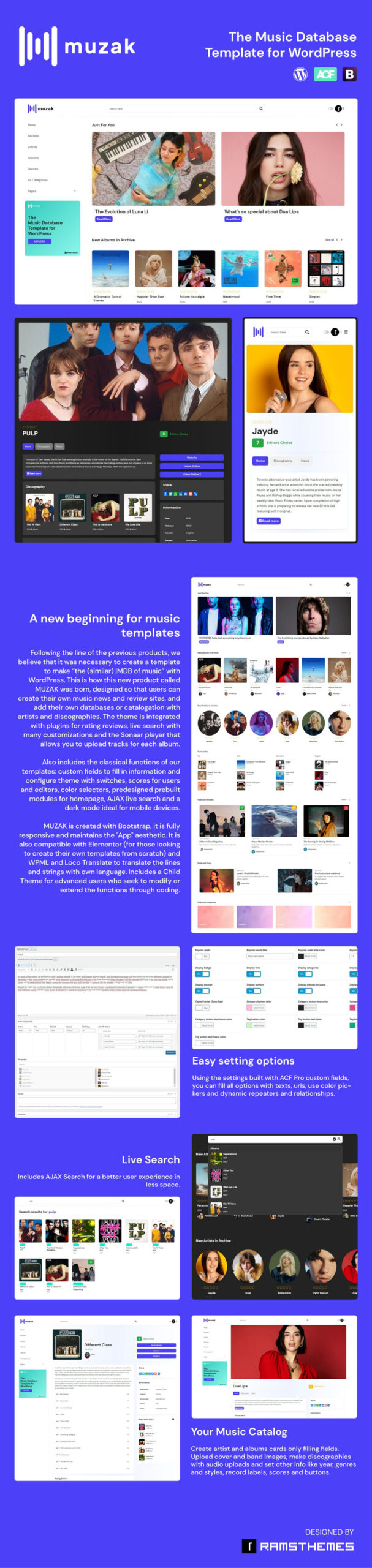 MUZAK - Music News, Reviews and Database WordPress Theme