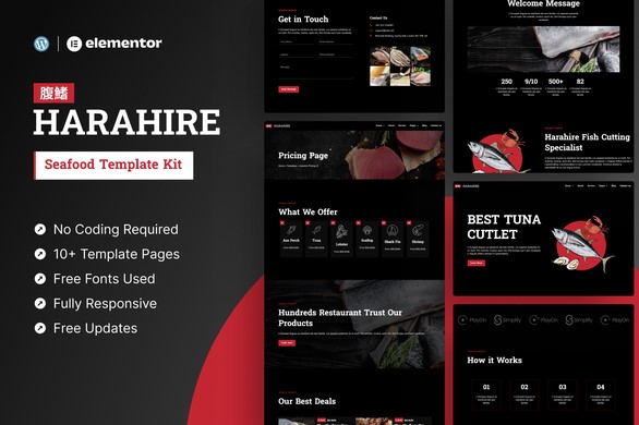 harahire-seafood-elementor-pro-template