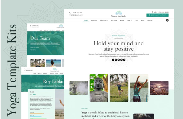 Namaste – Yoga & Fitness Elementor Template Kit