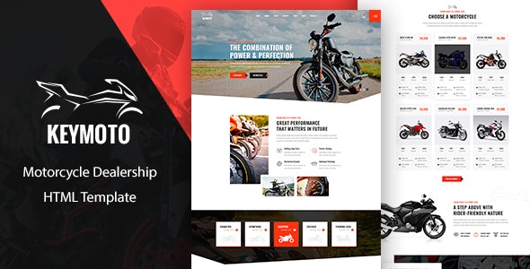 Keymoto – Motorcycle HTML Template