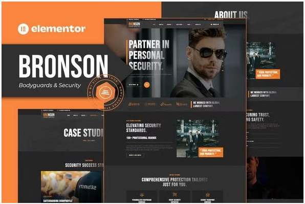 Bronson – Bodyguards & Security Agency Elementor Template Kit