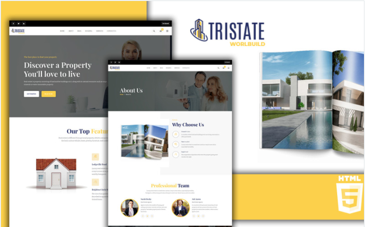 Tristate Real Estate HTML5 Website Template