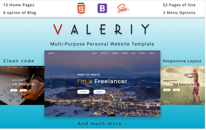 Multi-Purpose Personal Website HTML Template