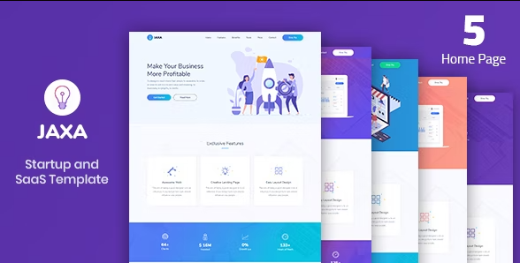 Jaxa – Startup and SaaS Template