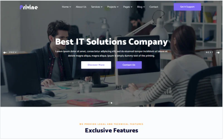 IT Solutions & Business Services Website Template