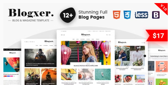 Bloxer – Blog & Magazine Bootstrap 4 Template