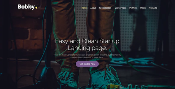 Bobby – Creative Service Landing Page Drupal 8 Theme