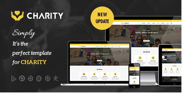 Nonprofit, Fundraising Joomla Template