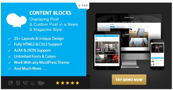 Content Blocks Layout For WPBakery Page Builder – News & Magazine Style