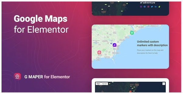 GMaper – Google Maps for Elementor