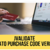 JValidate Envato Purchase Code Verifier Plugin for WordPress