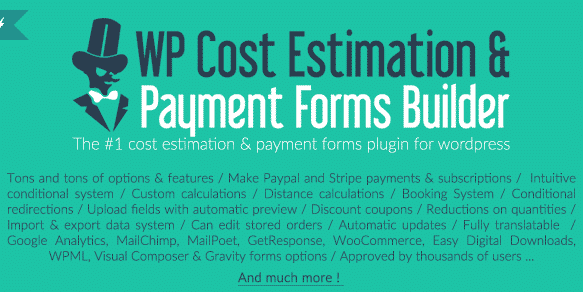 WP Cost Estimation & Payment Forms Builder