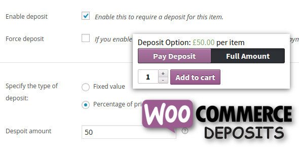 WooCommerce Deposits Partial Payments Plugin