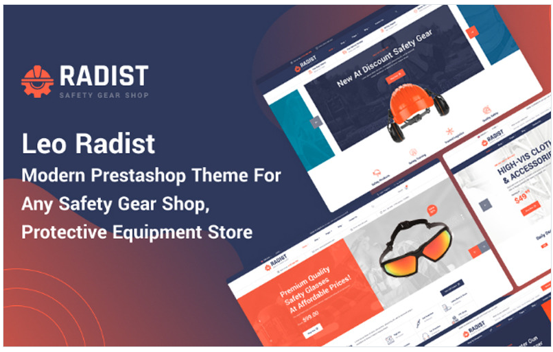 Safety Gear Shop Prestashop Theme