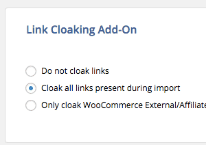 Soflyy WP All Import Pro Link Cloaking Addon