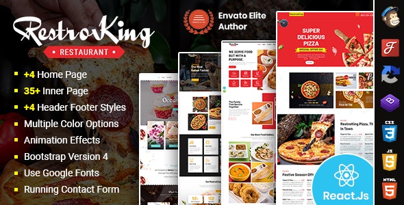 Cake Pizza & Bakery React Template