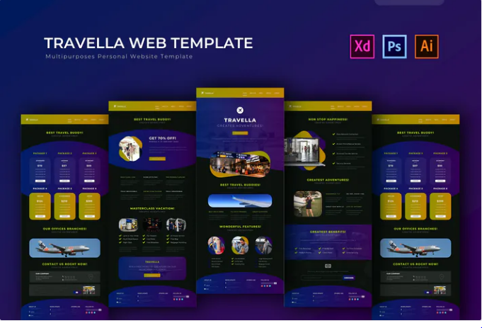 Travella PSD Web Template