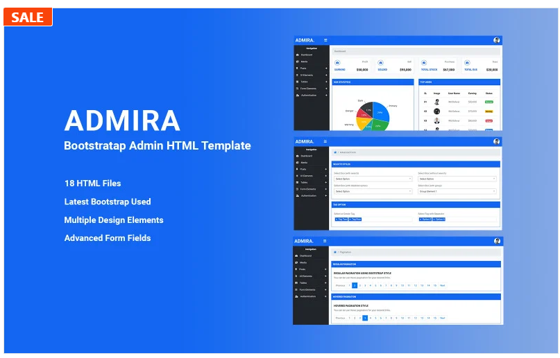 Adminos Responsive Dashboard Admin Template