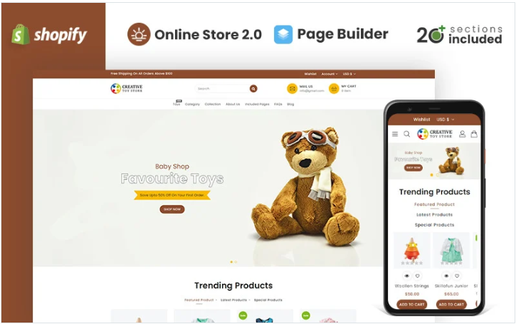 Creative Toy Store Shopify Theme